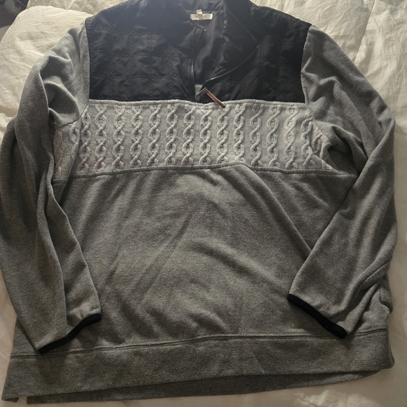 Maurices Women's Black and Gray V-Neck Sweater - Picture 1 of 2